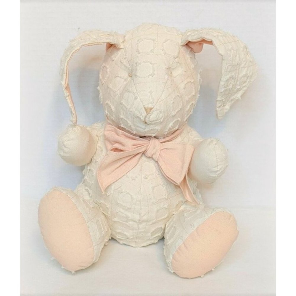 Vintage Stephen Baby 10” Sitting Bunny Rabbit Stuffed Animal Country Easter